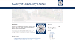 Desktop Screenshot of gwersylltcommunitycouncil.co.uk